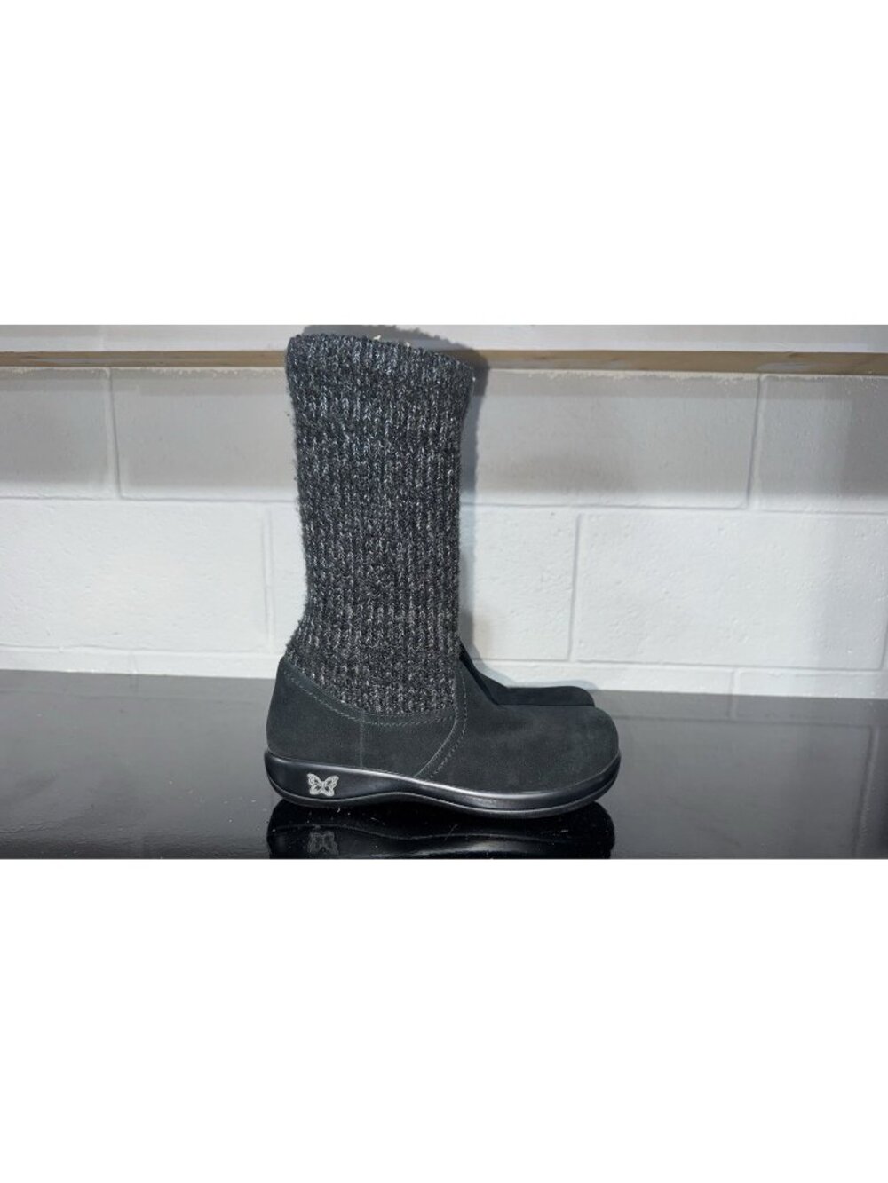 Alegria Juneau Womens Suede Foldover Ankle Boots Booties Size EU 40 US 9.5 10
